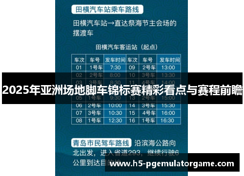 2025年亚洲场地脚车锦标赛精彩看点与赛程前瞻